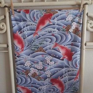 4y Beautiful Kona Bay Muse fabric Coy fish japanese fabric chinese fabric coy fish fabric water fabric asian quilt fabric kimono fabric