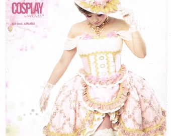 Neo Victorian Bouquet de Fleur Cosplay m2096 pattern steampunk pattern victorian costume corset pattern panniers pattern apron skirt pattern