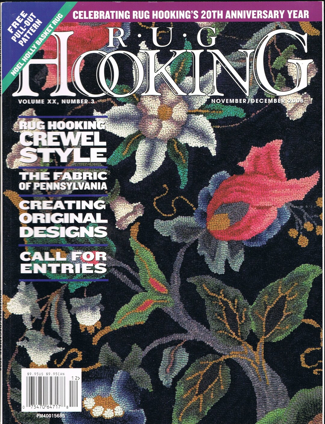 Complete Set 2008 Rug Hooking Magazine Rug Hooking Patterns How to Rug