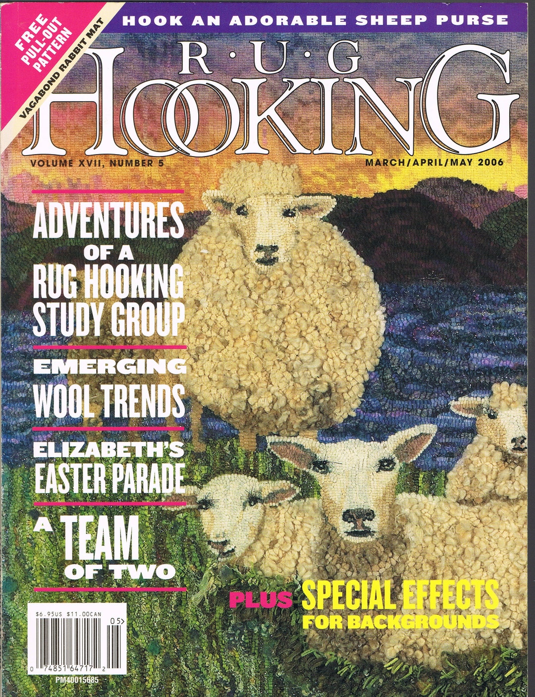 2006 Lot of 2 Rug Hooking Magazine Rug Hooking Patterns How to Rug ...