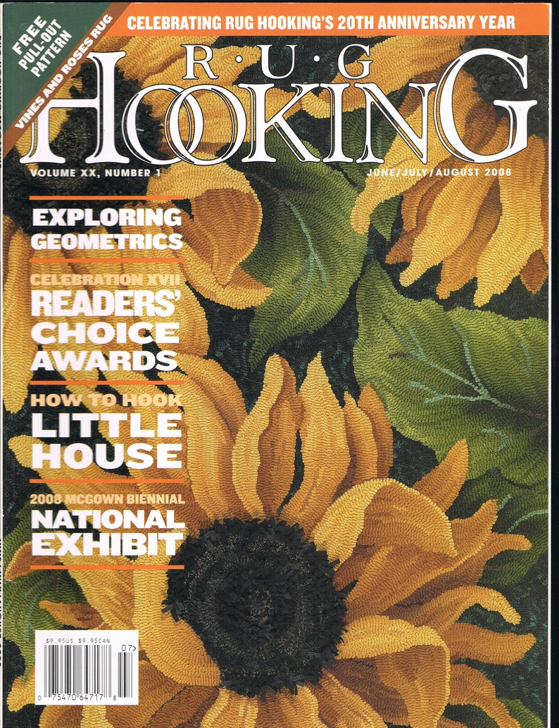 Complete Set 2008 Rug Hooking Magazine Rug Hooking Patterns How to Rug