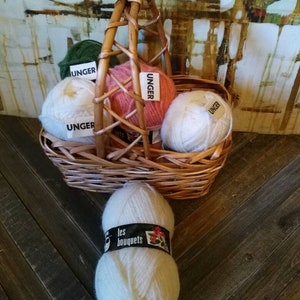 Vintage Lot Unger Wool Yarn Wool Mohair Yarn Les Bouquets yarn wool needlepoint yarn tapestry yarn rug yarn rug making yarn knit crochet