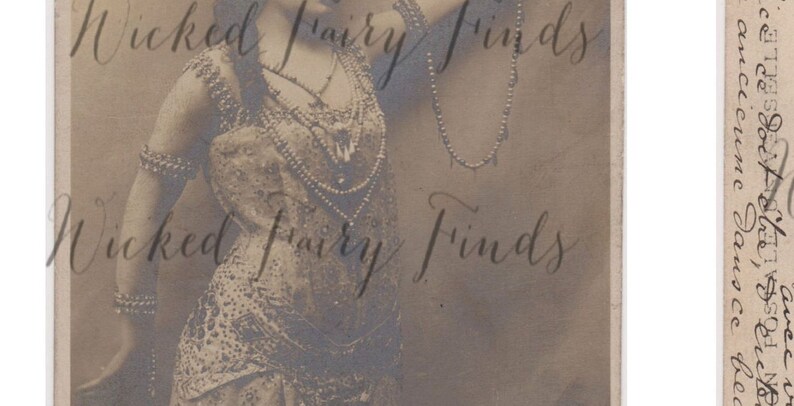 Vintage Gypsy Photo Postcard for Instant Download Digital Photo Antique Gypsy Fashion