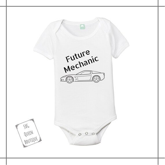 mechanic baby onesie