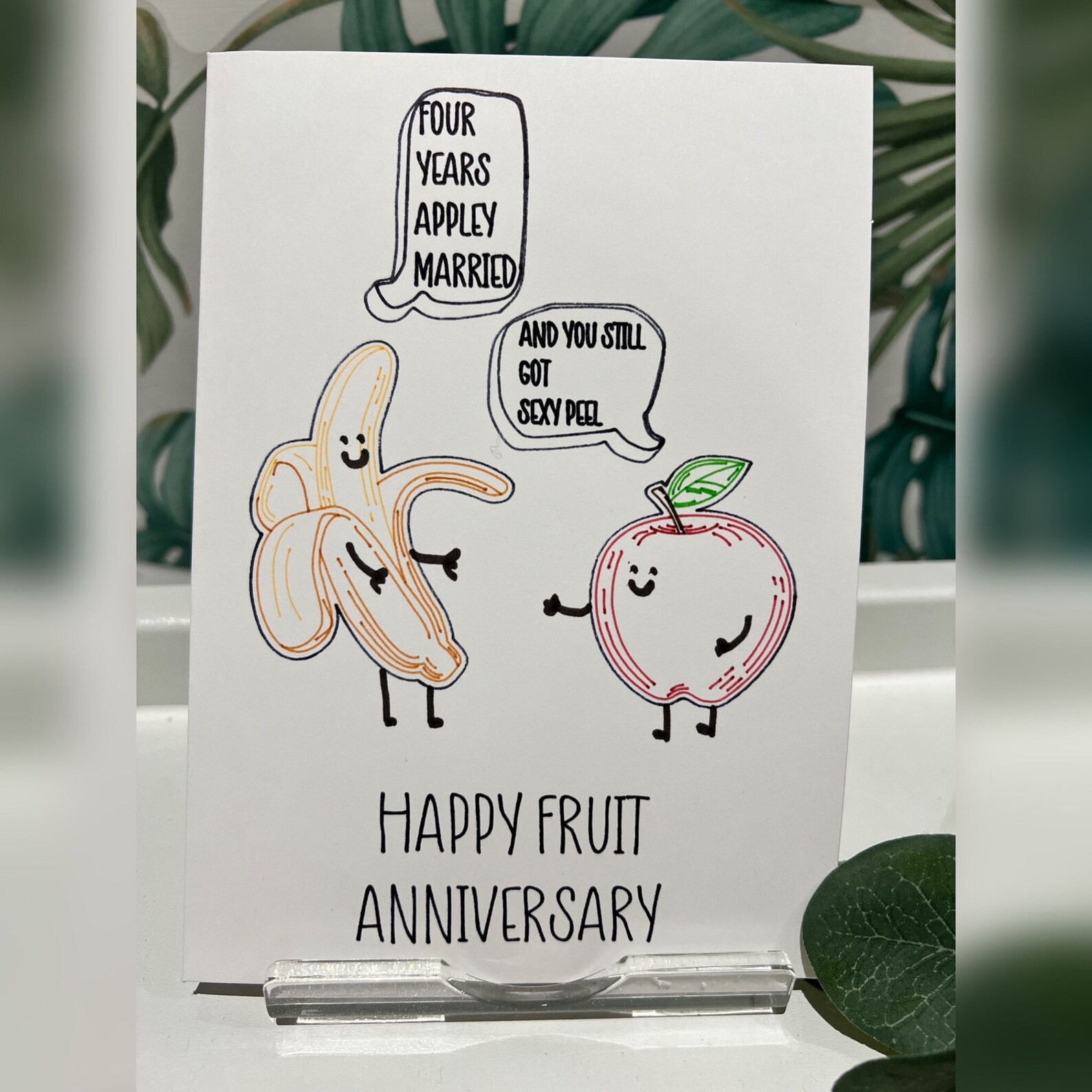 Fruit Anniversary Forth Anniversary Wedding Anniversary Four Etsy