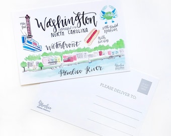 Washington, North Carolina Postcard