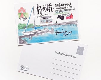 Bath NC — Set of 4 Postcards