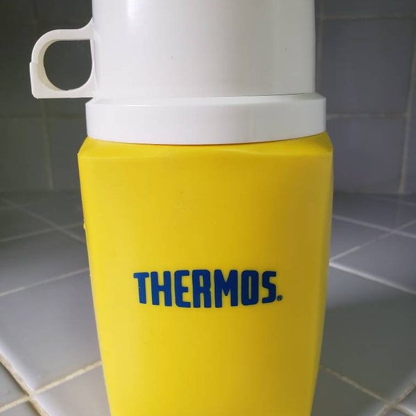 Yellow Thermos Etsy