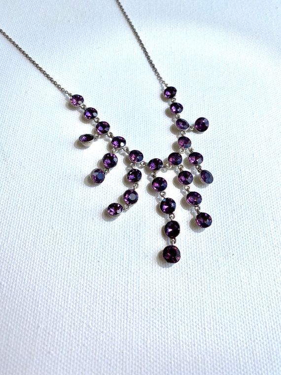 Georgian Paste Bib necklace