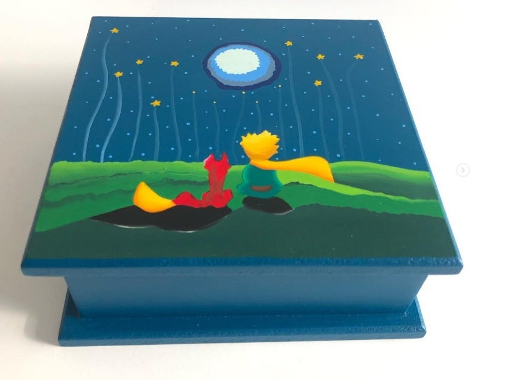 Little Prince Gift Box With 2 Wooden Figures Included. the Etsy