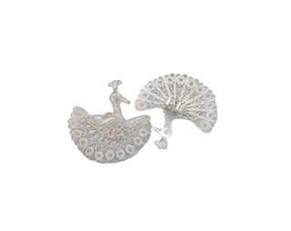 Orecchini A Forma Di Uccellino In Argento Sterling 925 Con Zirconi - Laimons - Eleganti E Leggeri 10x6 Mm