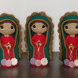 Virgen de Guadalupe en crochet. Muñeca Amigurumi