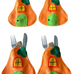Halloween Silverware Holder. Felt Holder Cutlery Holder Pouch Bags Felt. Tableware Holder Halloween Party Table Decoration Handmade Colombia