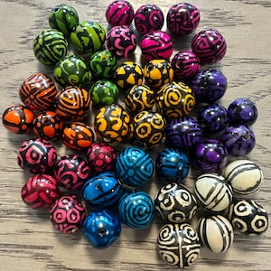 Seed Beads for Jewelry Making Beading 40 Multicolor Bombona Balls Set in 8 Colors Natural Jewelry Making Supplies