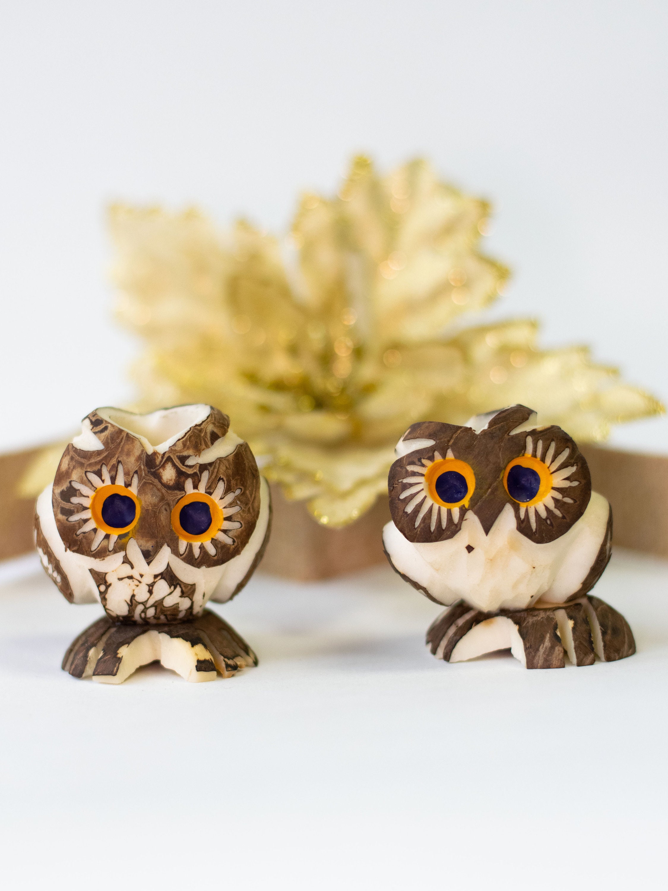 Tagua Decorative. Owl Figure