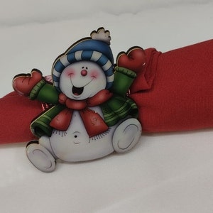 Napkin Christmas Holder Set.