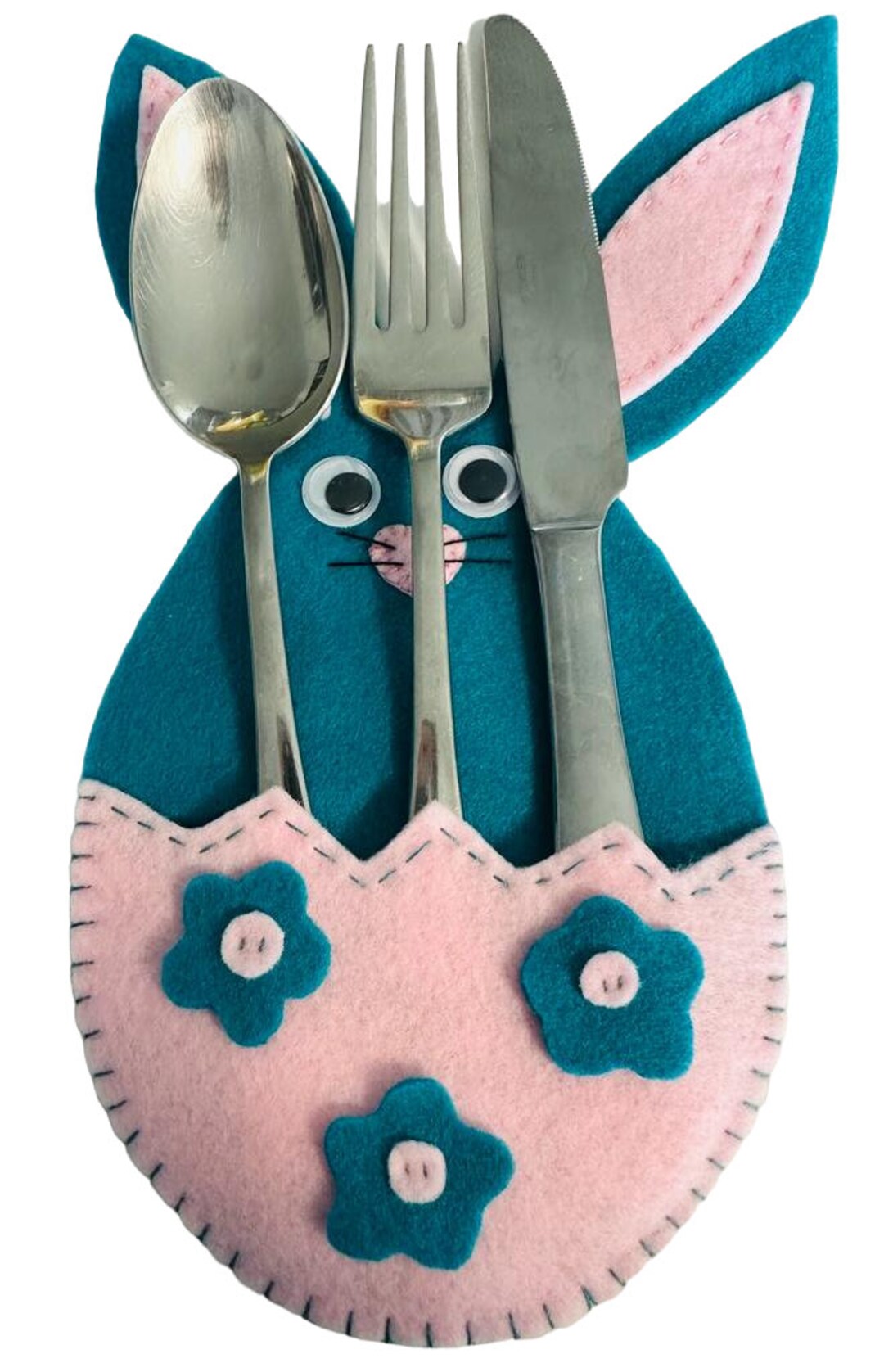 Easter Cutlery Holder, Silverware Pouch, Utensil Holders, Tableware