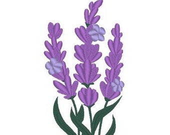 Lavanda. Disegno di ricamo a macchina