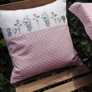 Set of three cross stitch designs. Garden decor.  Machine embroidery design.