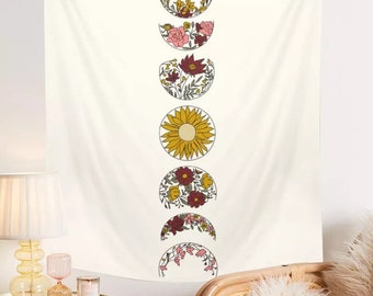 Floral Wall Tapestry Etsy