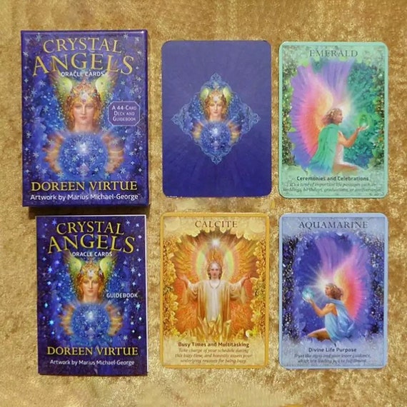 Crystal Healing Doreen Virtue Angel Oracle Cards Etsy