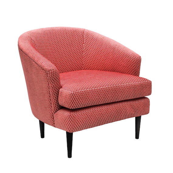 Coral Lounge Chair Etsy