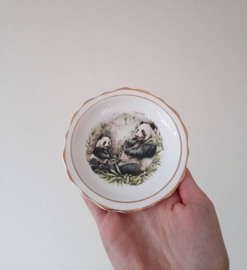 Small Panda Trinket Plate, Jewelry Dish, Decorative Plate Small Panda Trinket Plate, Jewelry Dish, Decorative Plate