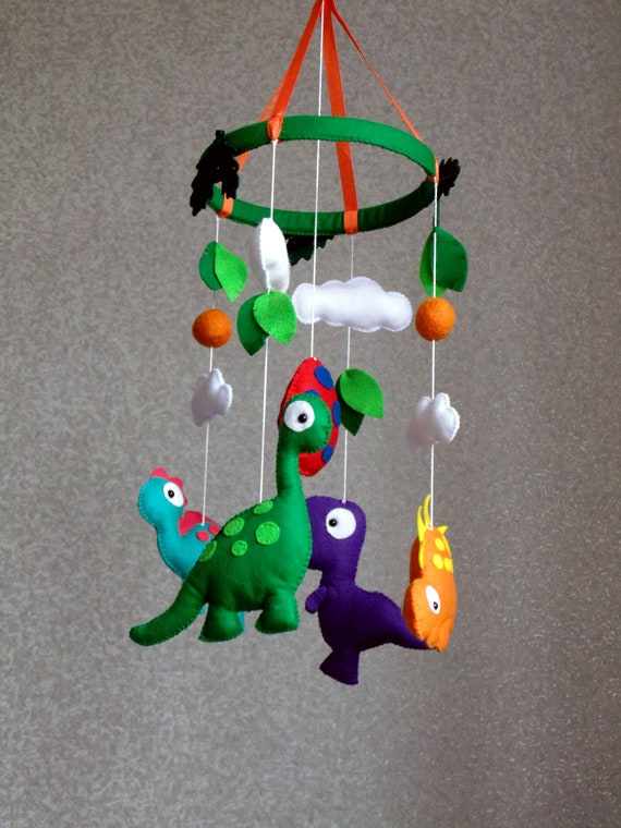 dinosaur cot mobile
