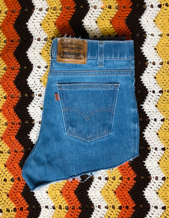 Vintage 70s Levis Cut Off Shorts | 34” Waist - image 1