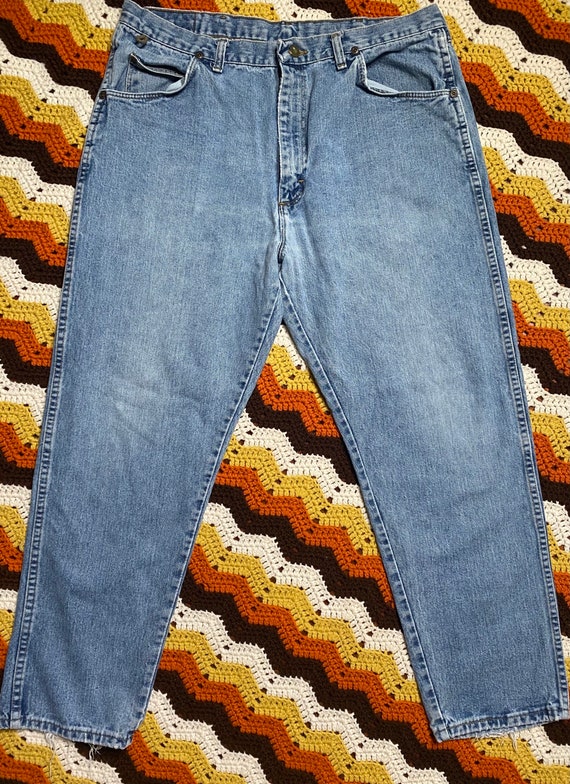 Vintage 90s Wrangler Rugged Wear Jeans / 38x30 - image 5