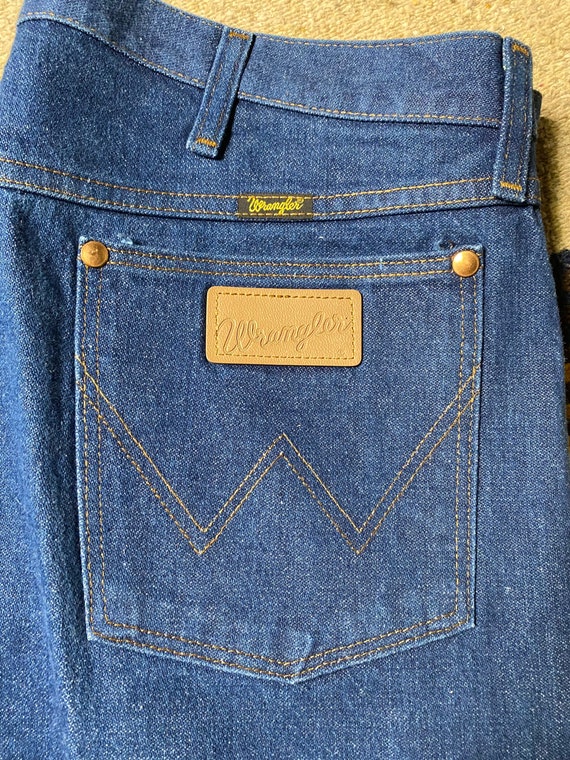 Vintage 90s Wrangler Jeans 13MWZ | Size 38x33 - image 5