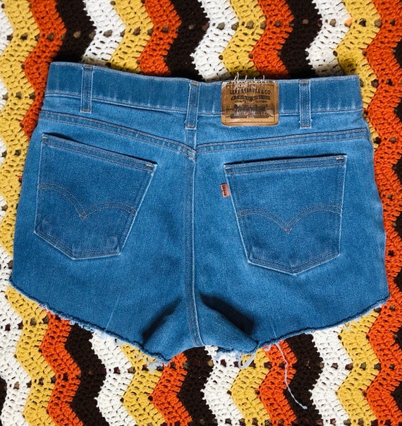 Vintage 70s Levis Cut Off Shorts | 34” Waist - image 2