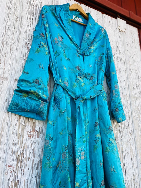 Vintage 60s Chinese Robe / Kimono | Size Small