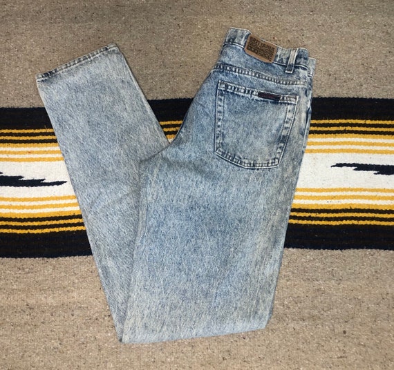 Vintage 80s Acid Wash Blue Jeans -Brittania USA |… - image 1