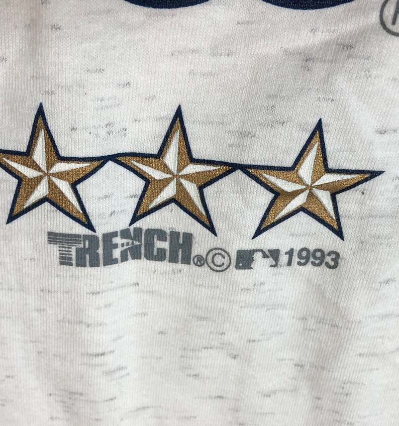 Adult Large Vintage 1993 Atlanta Braves T-shirt Hi Lo Hemline DEADSTOCK