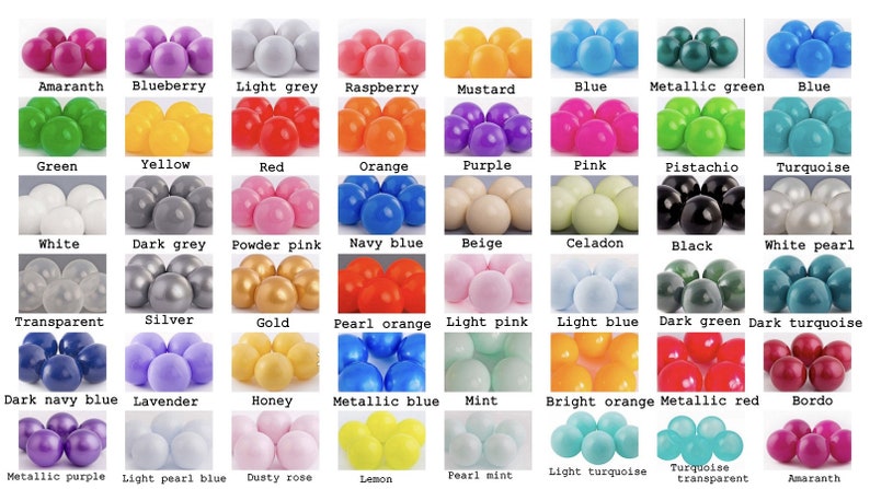 Plastic balls 100 pcs. set- BPA free plastic image 1