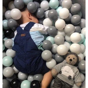 Plastic balls 100 pcs. set- BPA free plastic image 3