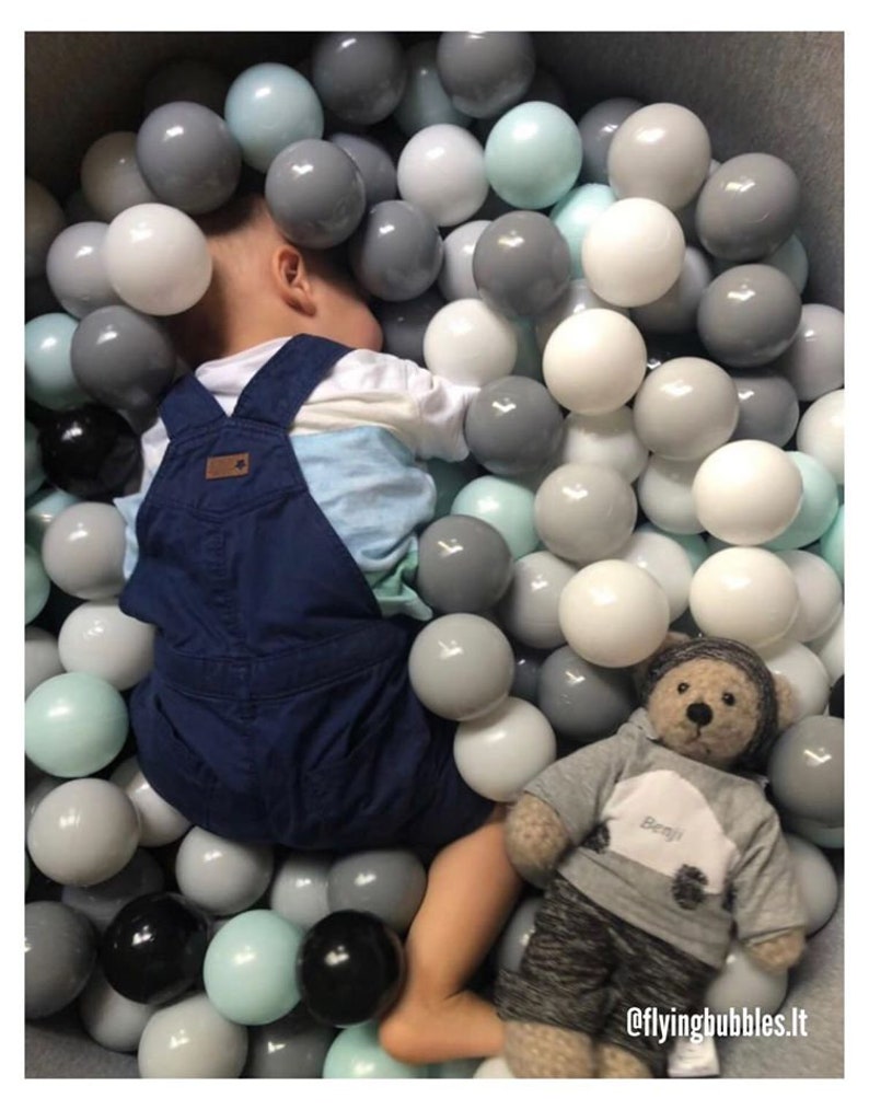 Plastic balls 100 pcs. set- BPA free plastic image 3