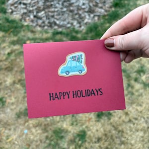 Cartão de felicitações feito à mão - Cartão de Natal - Cartão de Natal - Cartão de Natal em branco