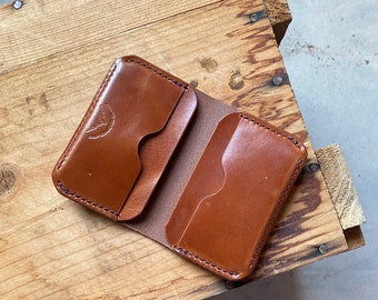 The essentialist wallet , minimalist bifold card wallet, leather minimalist wallet, front pocket wallet, genuine leather wallet