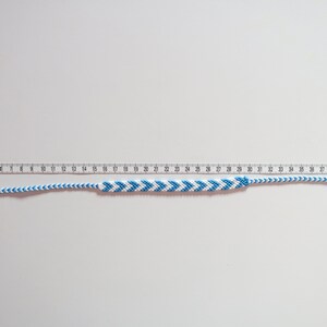 Duo de bracelets brésiliens, couple, bleu et blanc, cadeau amoureux image 6