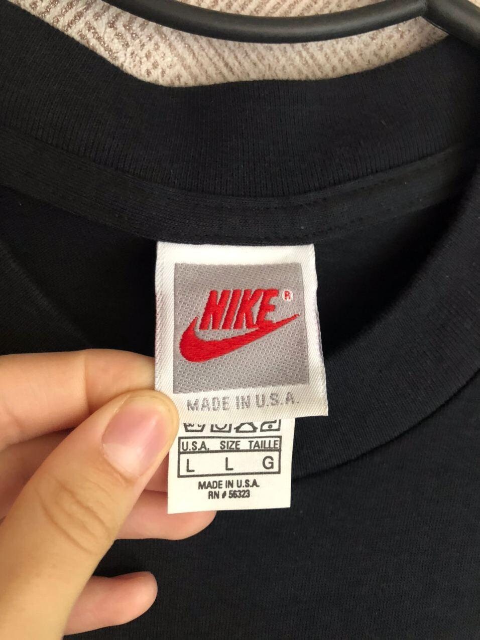 NIKE Just Do It Red Box Logo Vintage Made in USA - Etsy