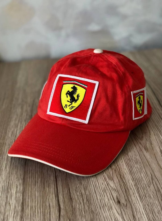 FILA Ferrari Red Cotton Cap Mens - Etsy 