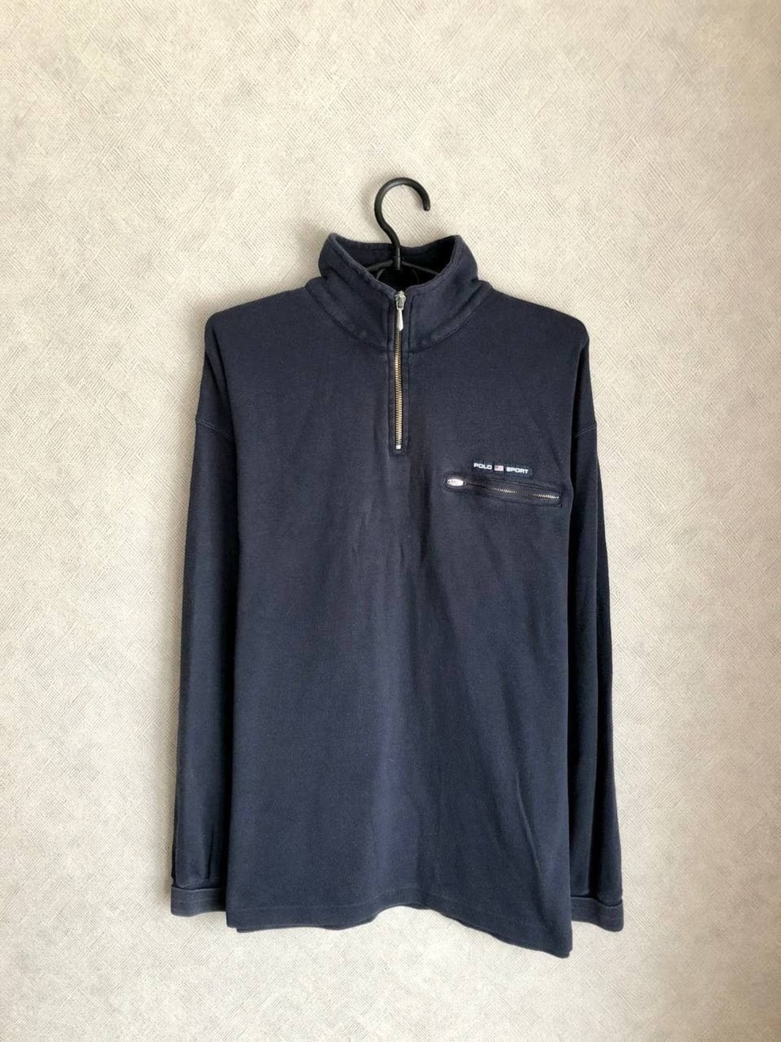 Vintage Polo Sport Quarter Zip Sweater Etsy