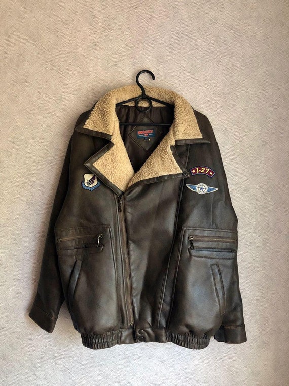 Vintage Innocenti B-3 Bomber Jacket Pilot Bomber A