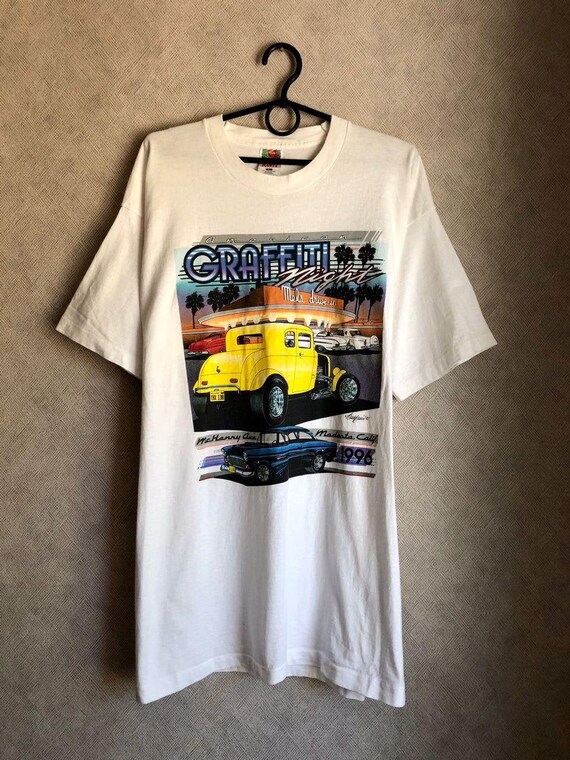 Vintage 90s American Graffiti car show t-shirt