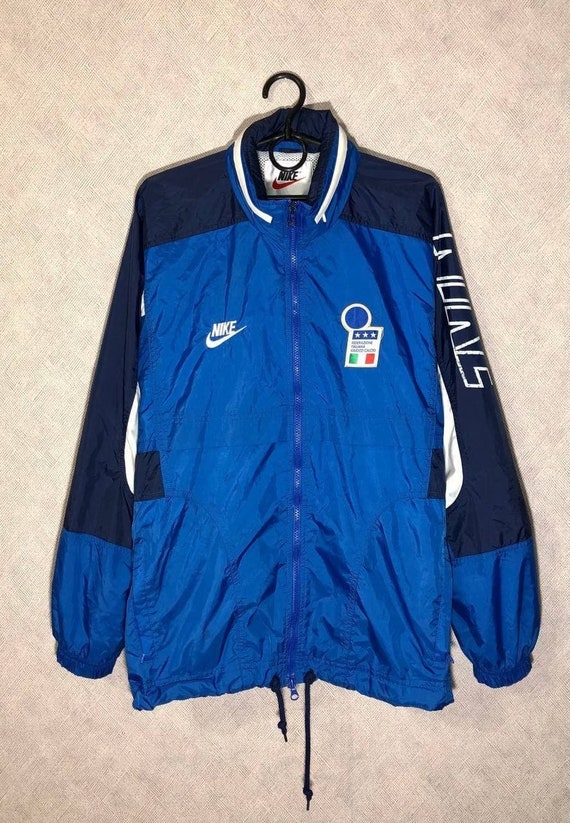 Italy 1996 Football Soccer Training Rain Jacket Nike