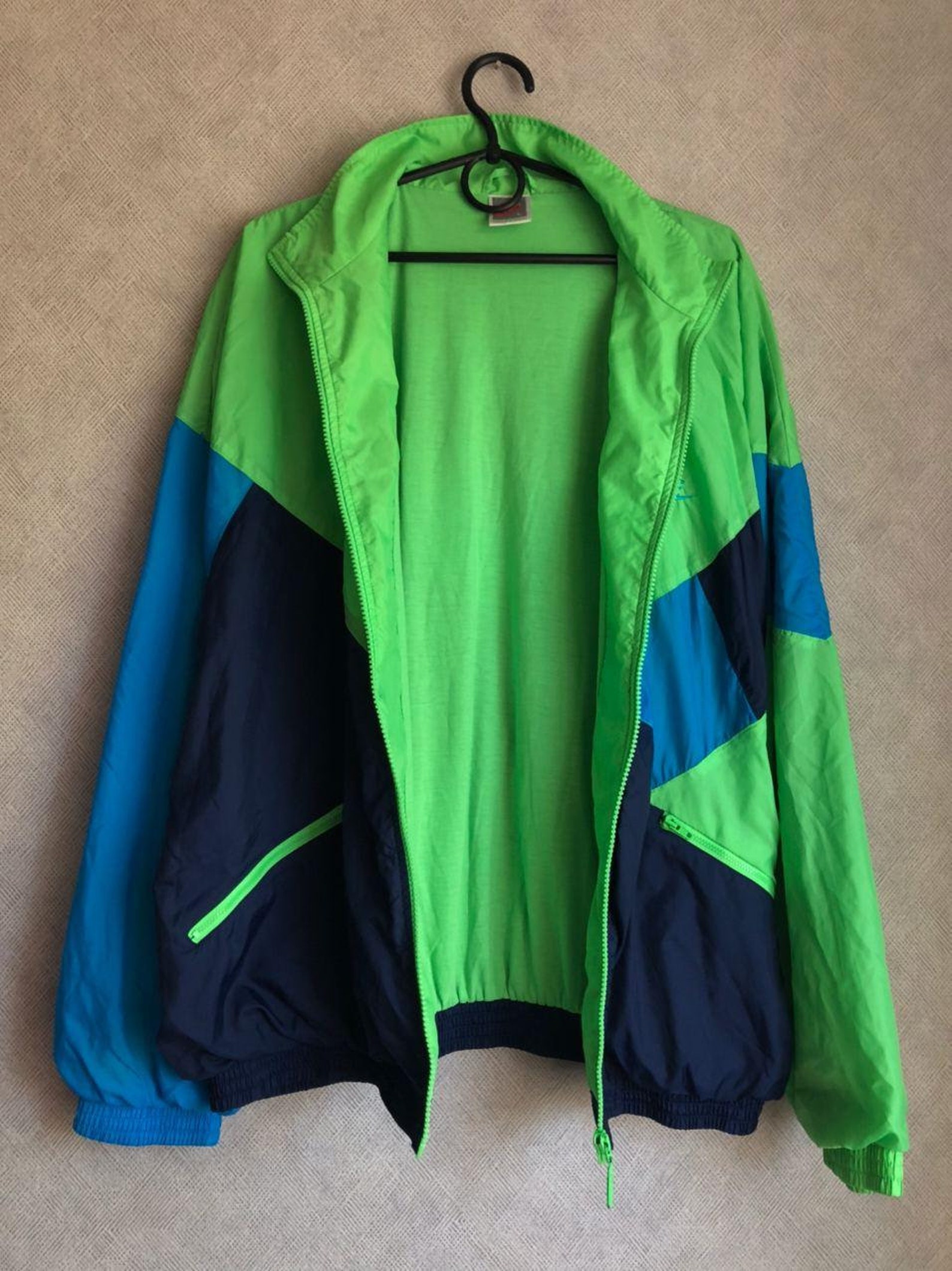 Nike 90s Vintage tracksuit Windbreaker Jacket rare multicolor | Etsy