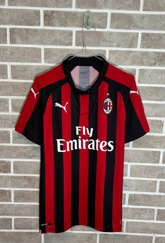 retorta alineación instructor AC Milan Home Football Shirt 2018 2019 M Mens Jersey Puma - Etsy