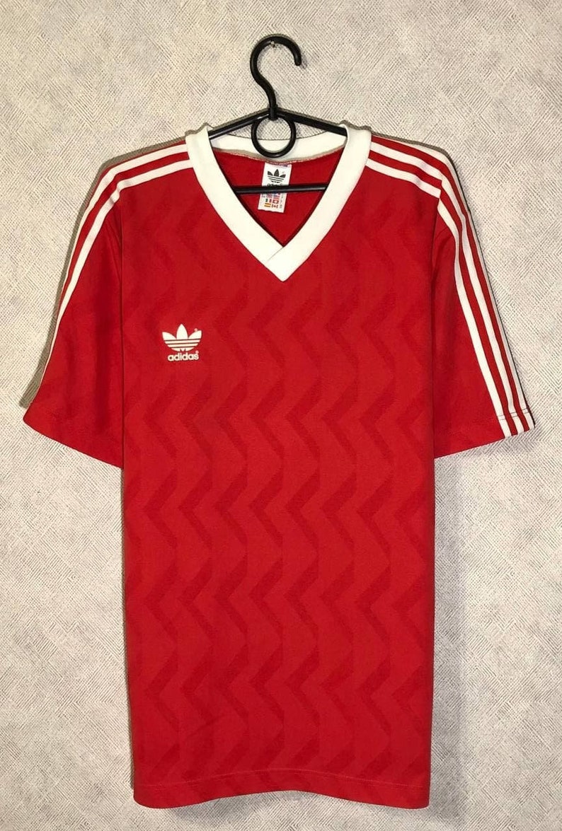 Adidas Retro Football Jersey 80s Number 1 | Etsy